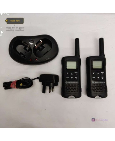 motorola-tlkr-t61-walkie-talkie-handheld-two-way-radio-station-with-base-charger