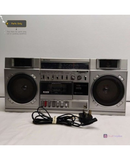 hitachi-trk-7720e-portable-stereo-radio-cassette-tape-recorder-boombox-for-parts