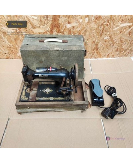 harris-sew-tric-electric-sewing-machine-no-belt-vintage-spare-repair