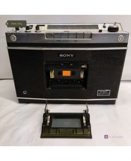 sony-cf-550a-stereo-cassette-corder-radio-cassette-tape-player-for-parts