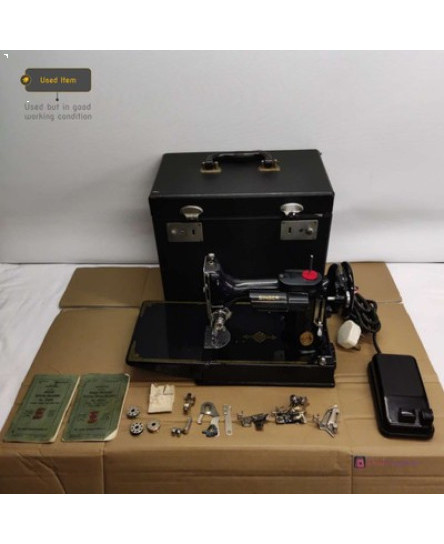singer-221k-featherweight-sewing-machine-1950-vintage-with-case-pedal-psu