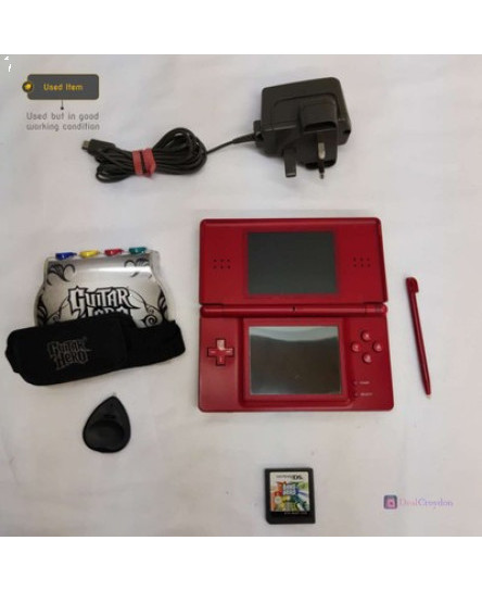 nintendo-ds-lite-usg-001-handheld-portable-game-console-redoctane-guitar-grip