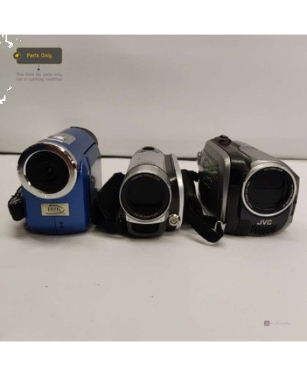 job-lot-3-jvc-everio-gz-mg130ek-canon-legria-fs200e-camcorders-spare-repair