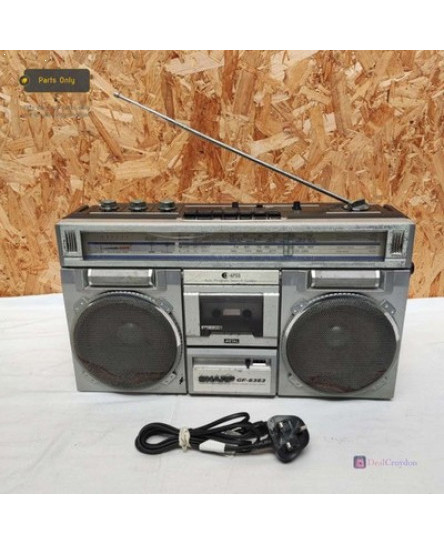 sharp-gf-6363-fm-stereo-sw-mw-lw-radio-cassette-player-boombox-spare-repair