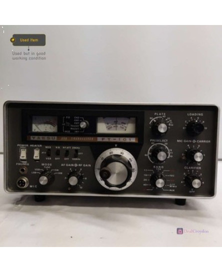 yaesu-ft-101-sbb-transceiver-ham-radio-vintage-no-microphone