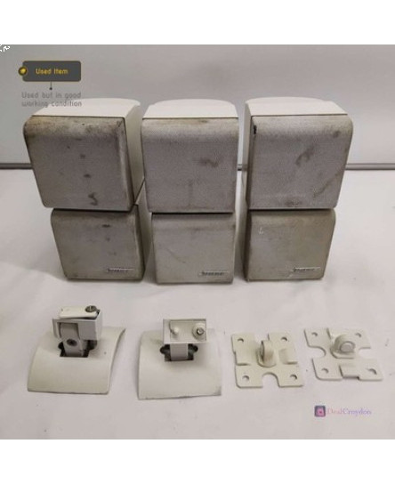 3-x-bose-lifestyle-acoustimass-double-cube-wired-speakers-white