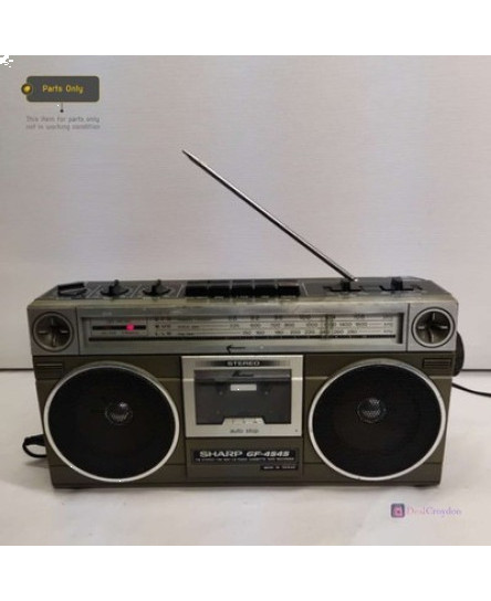 sharp-gf-4545e-stereo-radio-tape-recorder-cassette-tape-radio-boombox-for-parts